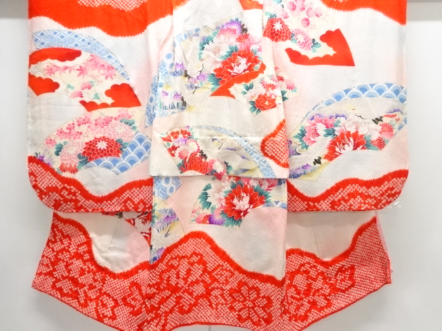 JAPANESE KIMONO / ANTIQUE KIMONO / FLORAL / CRANE PATTERNS THE LINING 